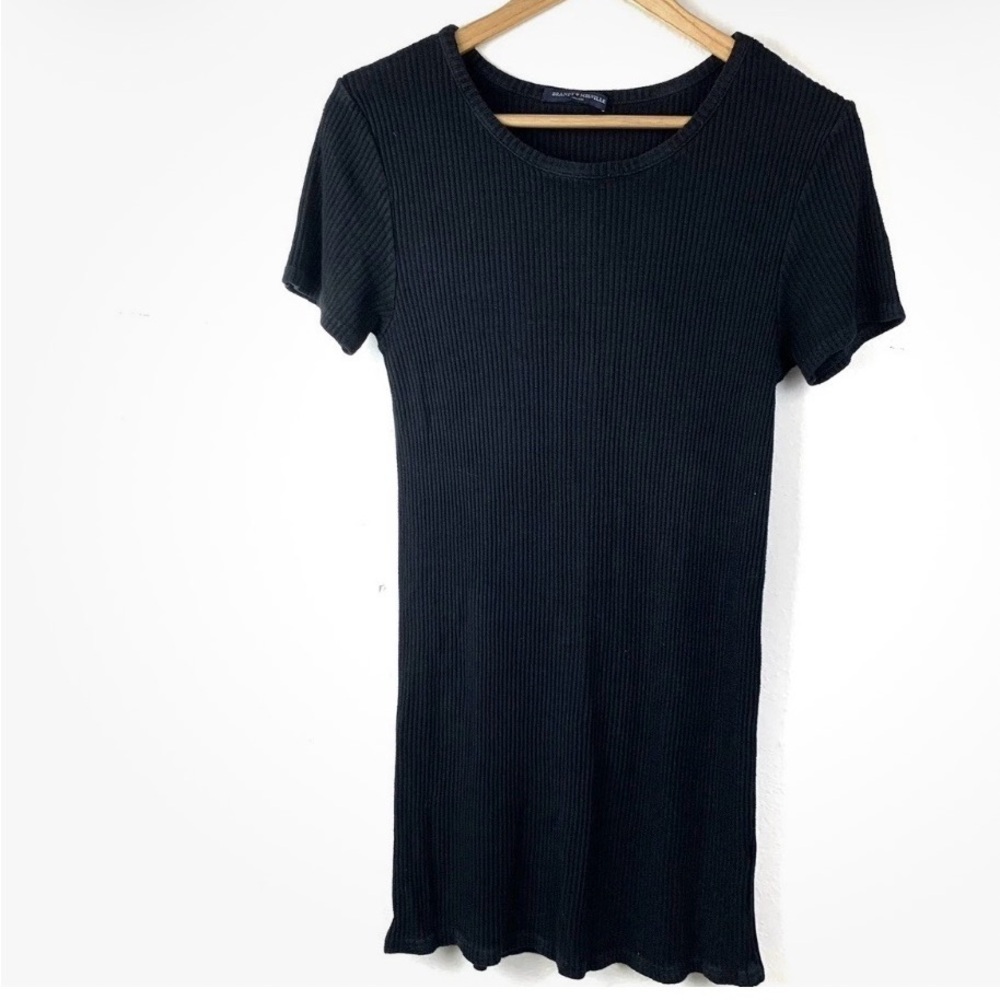 Brandy Melville Black Knit Dress mini one size
